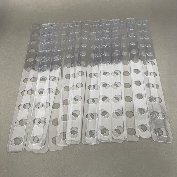 Clear Display Hanger Hanging Strips Lot of 20 NWOT - Picture 2 of 2